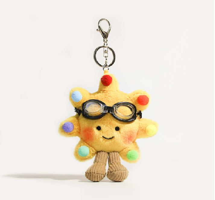 Sunflower Plush Bag Charm Keychain - Modomu