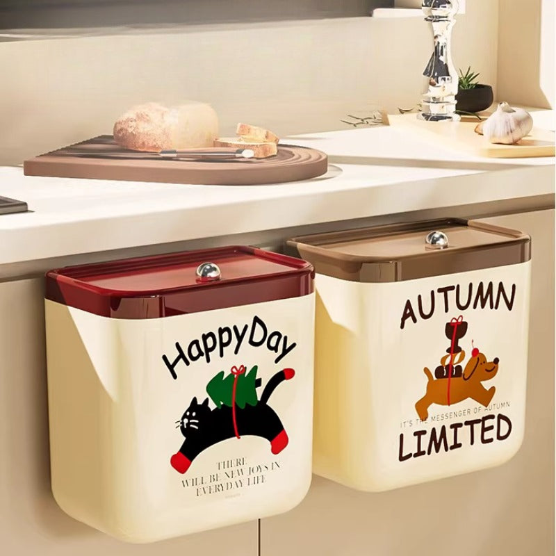 Wall Mounted Kitchen Trash Can
