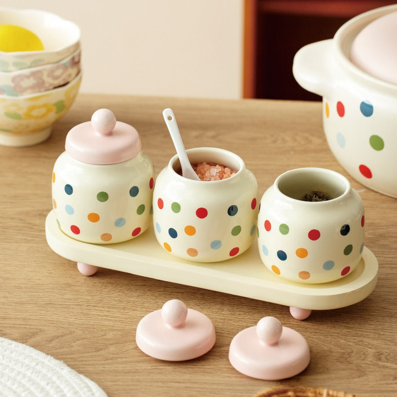 Ceramic Seasoning Storage Jar