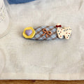 Plaid Kitten Snap Hair Clip