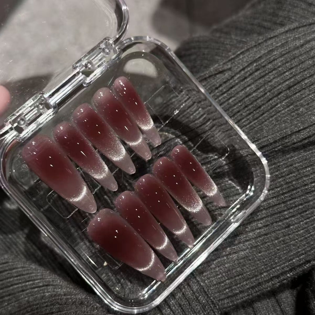 Cat Eye Handmade Nail Tips - Modomu