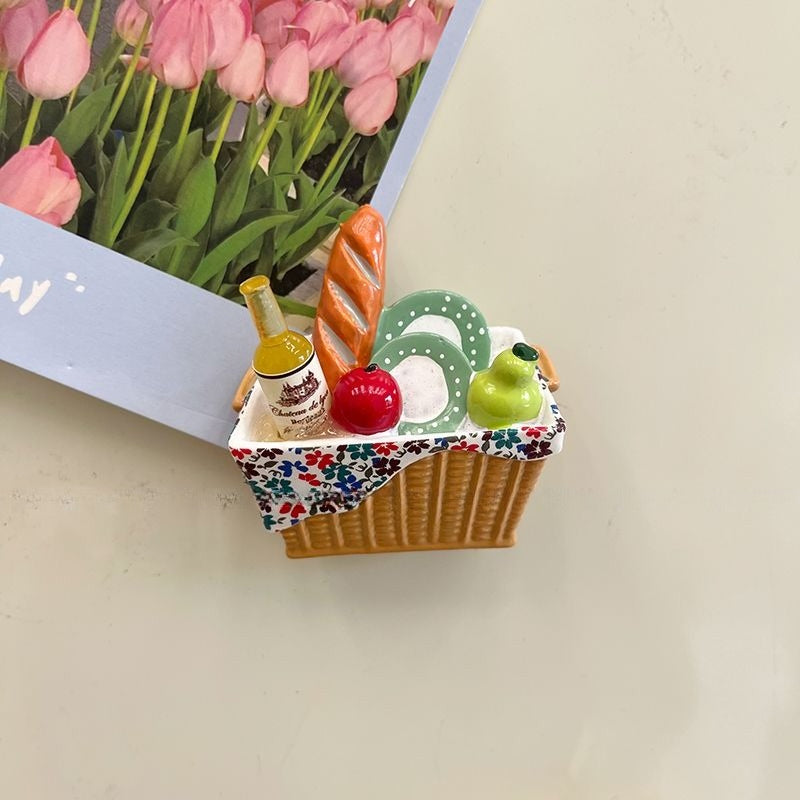 Floral Fridge Magnet Sticker