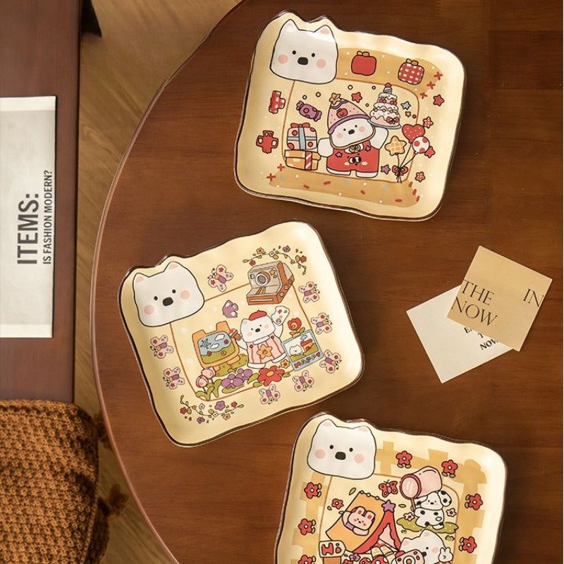 Cartoon Ceramic Breakfast Plate - Modomu