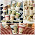 Puppy Art Disposable Paper Cups