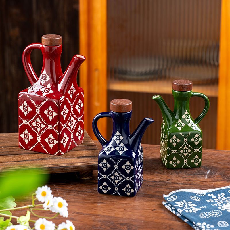 Tile Pattern Oil Cruet