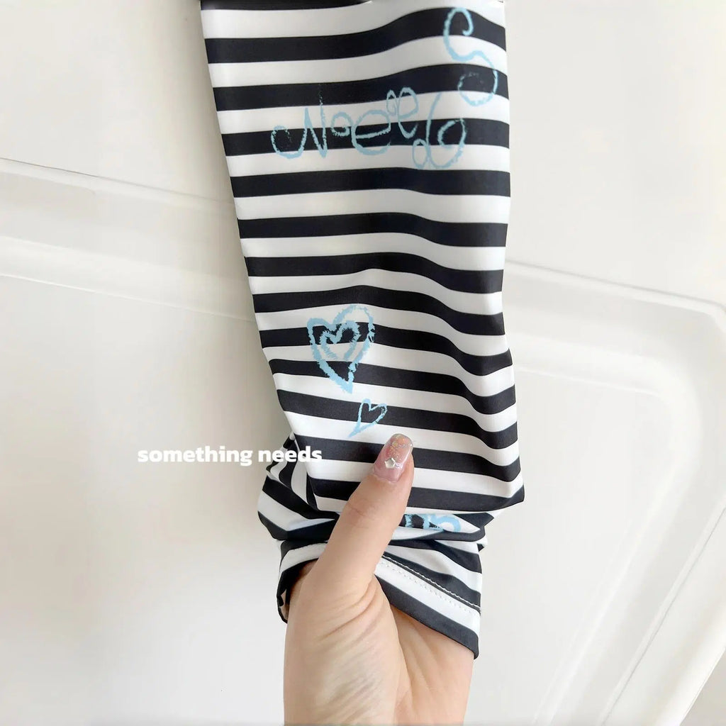 Harajuku Striped Cooling Arm Sleeves - Modomu