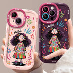 Curly Doodle Girl Case