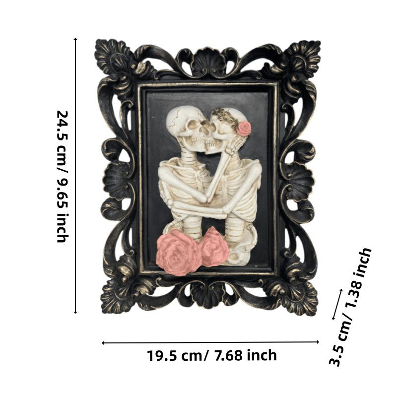 Embracing Skeletons Wall Plaque
