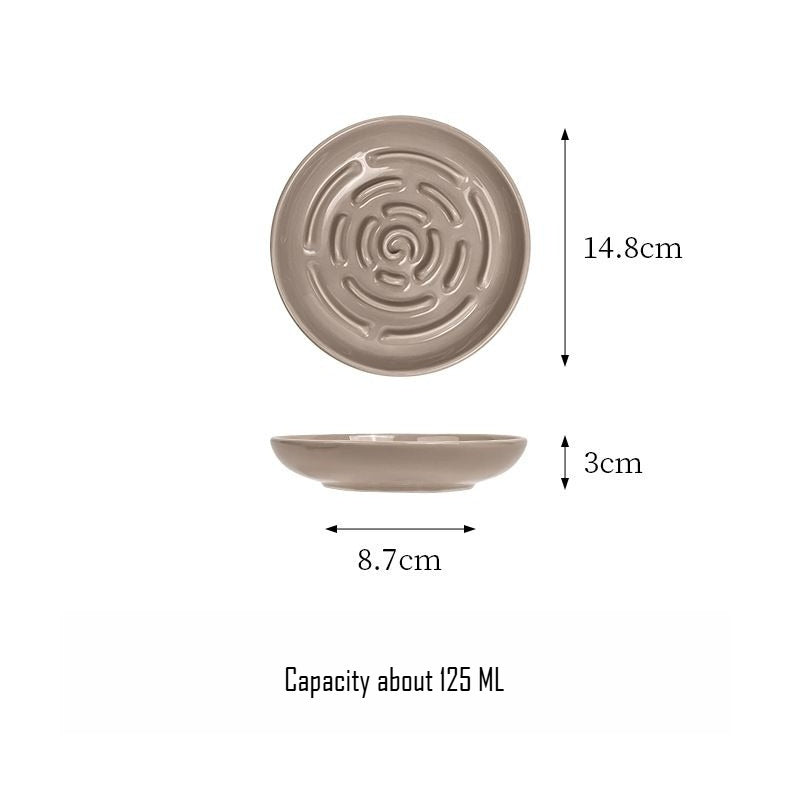Ceramic Cat Slow Feeder Tray