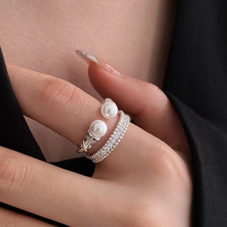 Twist Pearl Open Ring - Modomu