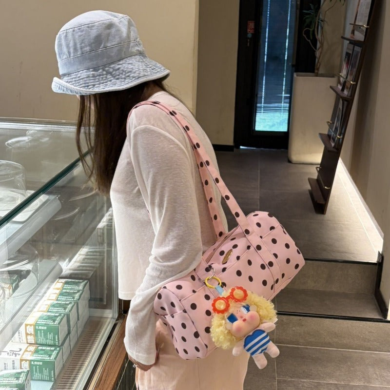 Polka Dot Boston Bag