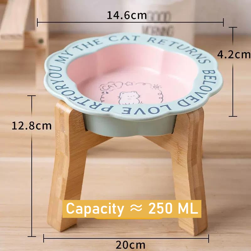 Elevated Ceramic Pet Food Bowl