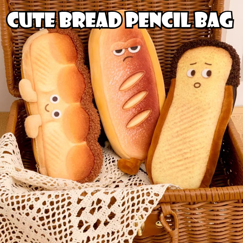 Toast Bread Plush Pencil Case - Modomu