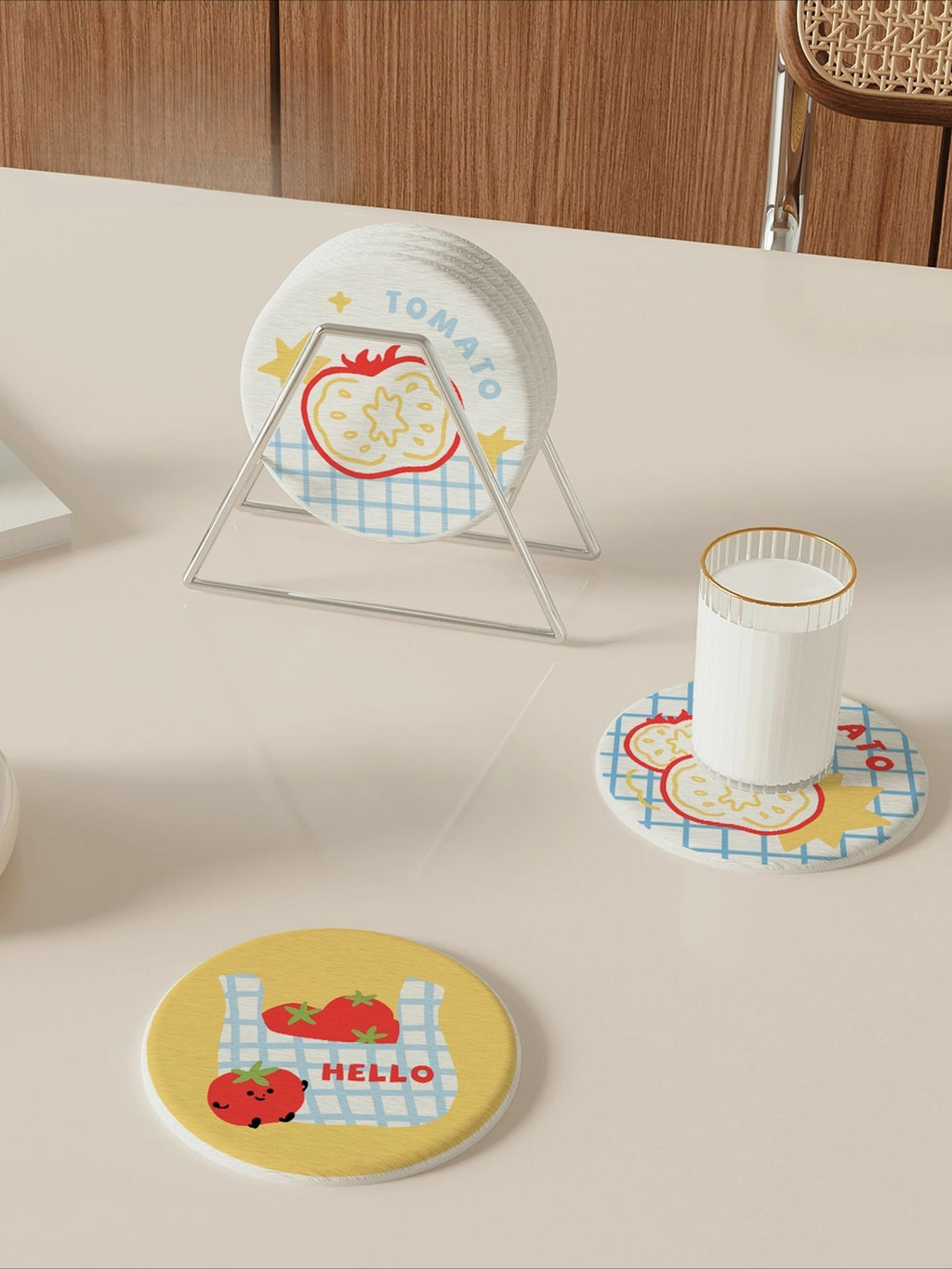 Cartoon Diatomite Drink Coaster