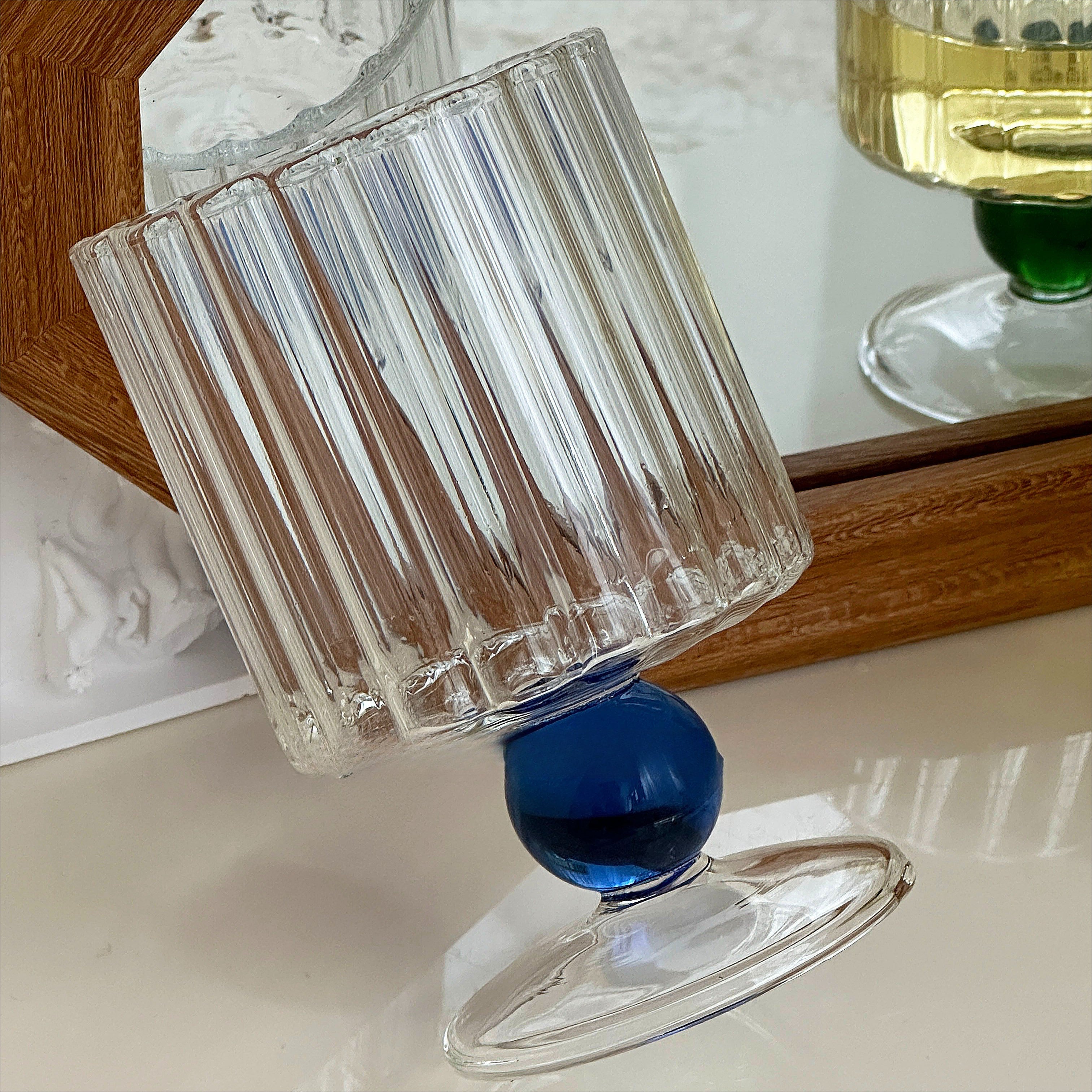 Textured Heat Resistant Glass Goblet - Modomu