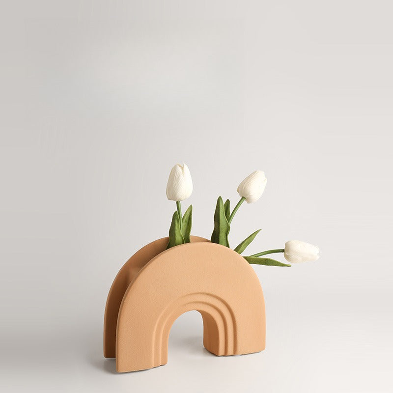 Geometric Arch Ceramic Vase - Modomu