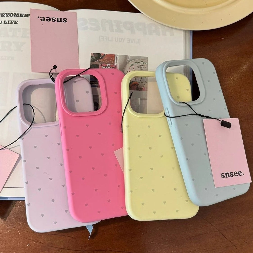 Tiny Heart Silicone iPhone Case