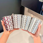 Polka Dot Steel Toothbrush Cup