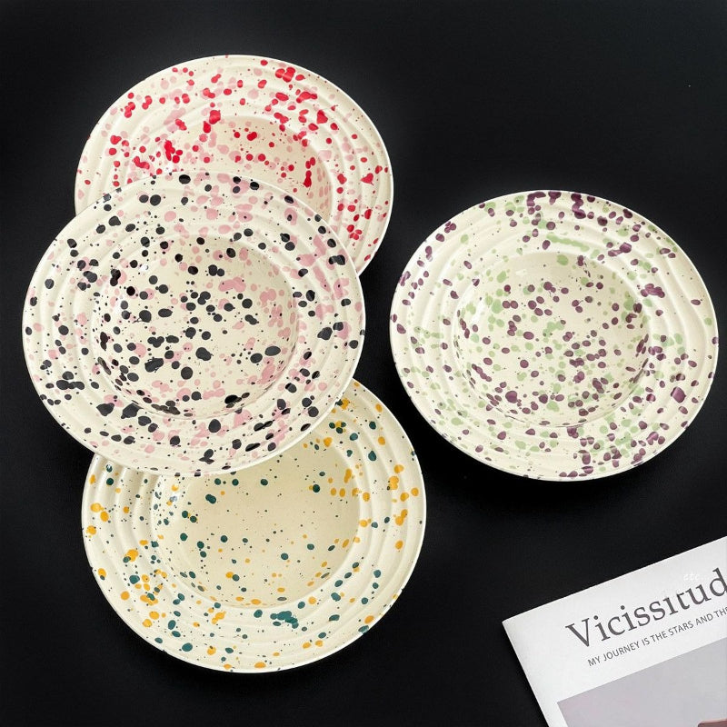 Ink Splash Ceramic Pasta Plate - Modomu