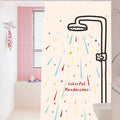 Rainbow Shower Print Curtain