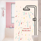 Rainbow Shower Print Curtain