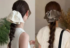 Embroidered Lace Ponytail Clip