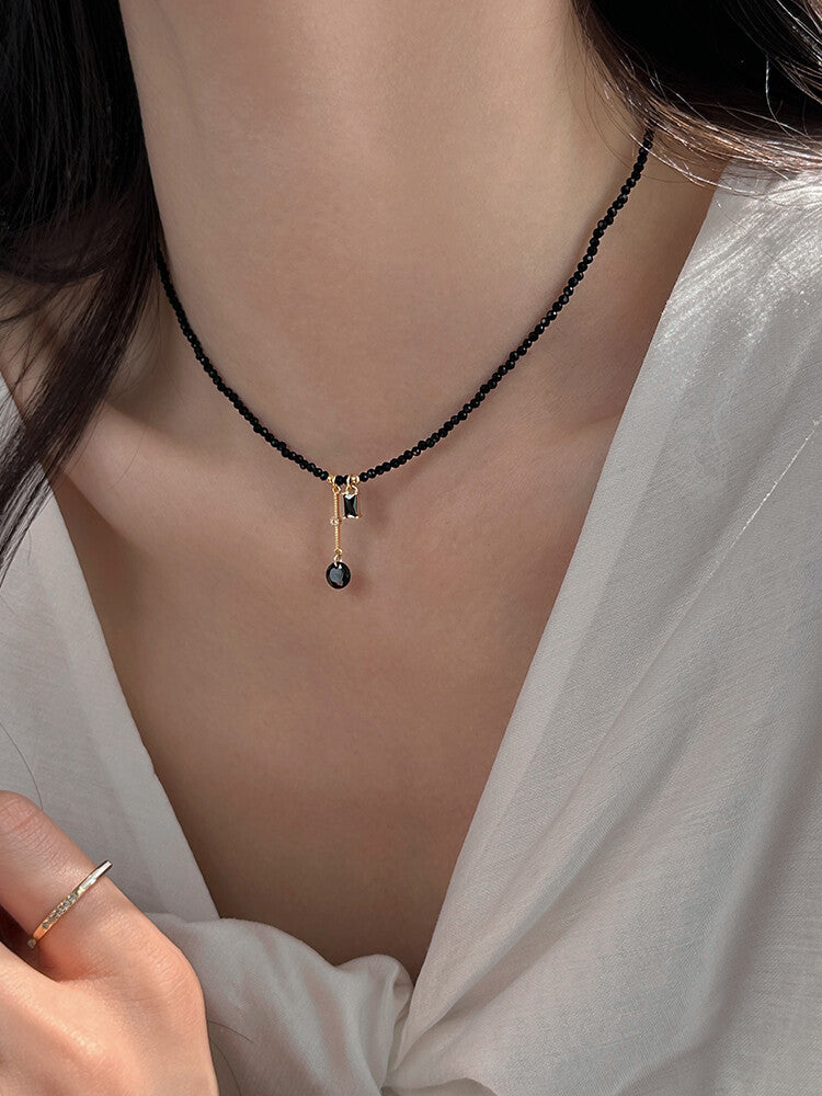Beaded Sugar Cube Necklace - Modomu