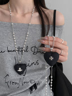 Long Heart Love Pendant Necklace - Modomu