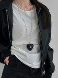 Long Heart Love Pendant Necklace - Modomu