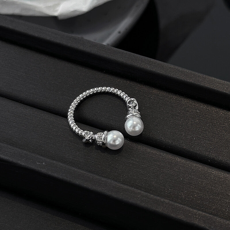 Twist Pearl Open Ring - Modomu