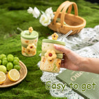 Pastoral Ceramic Mug With Lid