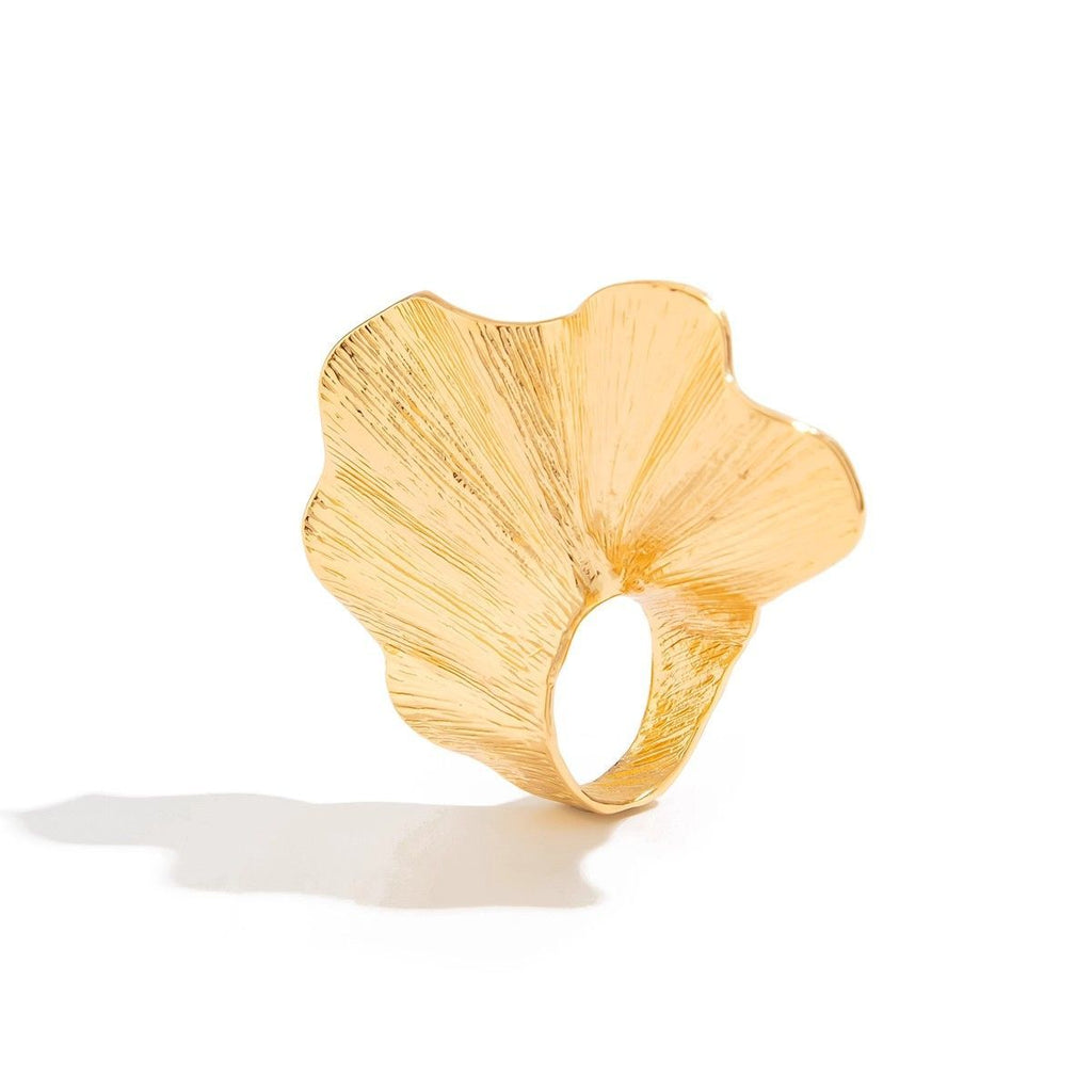 Irregular Fan-Shaped Statement Ring
