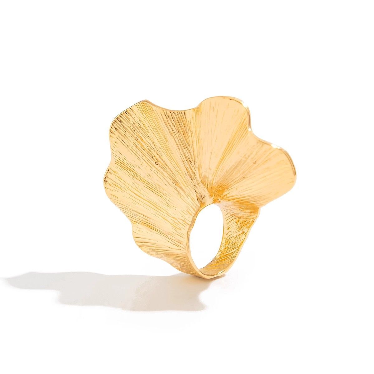 Irregular Fan-Shaped Statement Ring