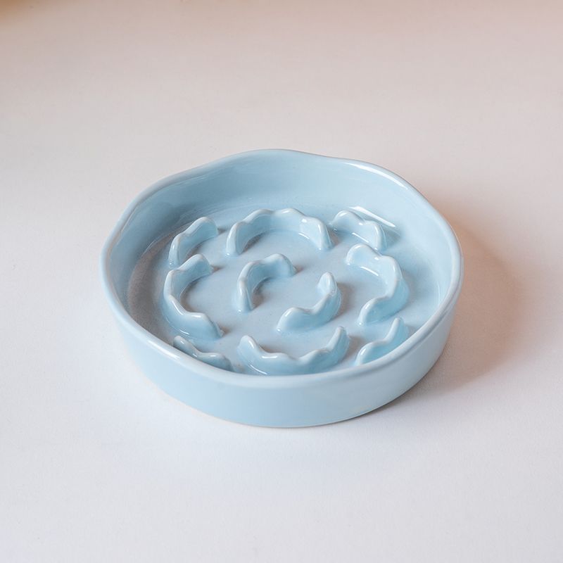 Ceramic Pet Slow Feeder Bowl