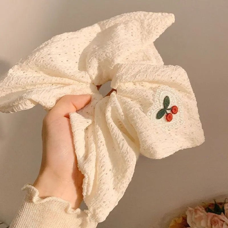 Plaid Hair Scrunchie Scarf Set - Modomu