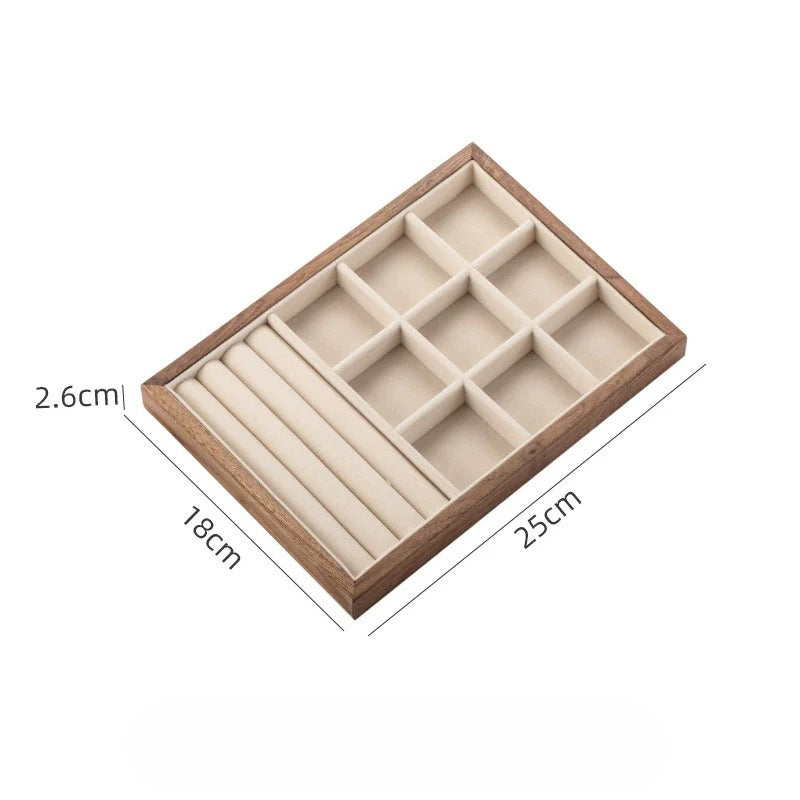 Wooden Jewelry Tray Organizer