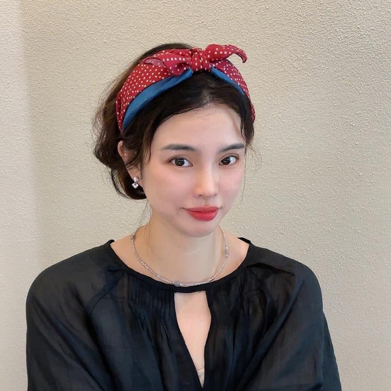 Polka Dot Bow Headband