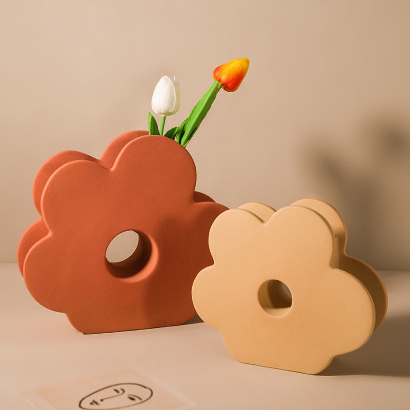 Geometric Morandi Flower Vase - Modomu