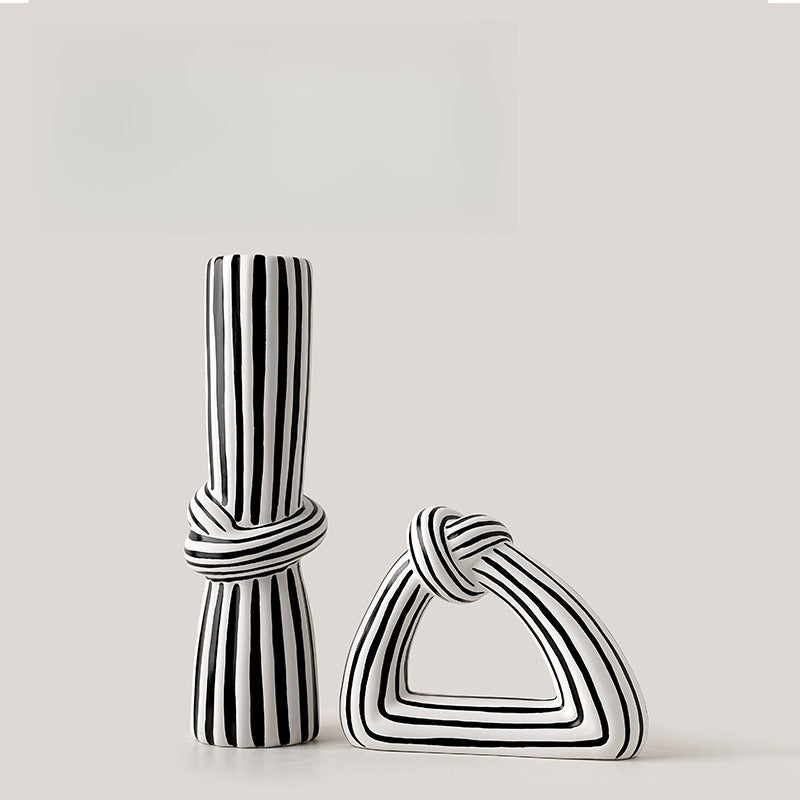 Modern Knot Stripe Art Vase - Modomu
