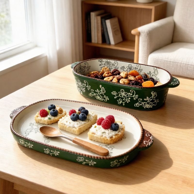 Lidded Oval Baking Dish