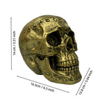 Engraved Skull Ornament