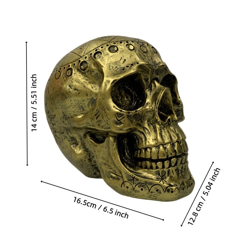 Engraved Skull Ornament