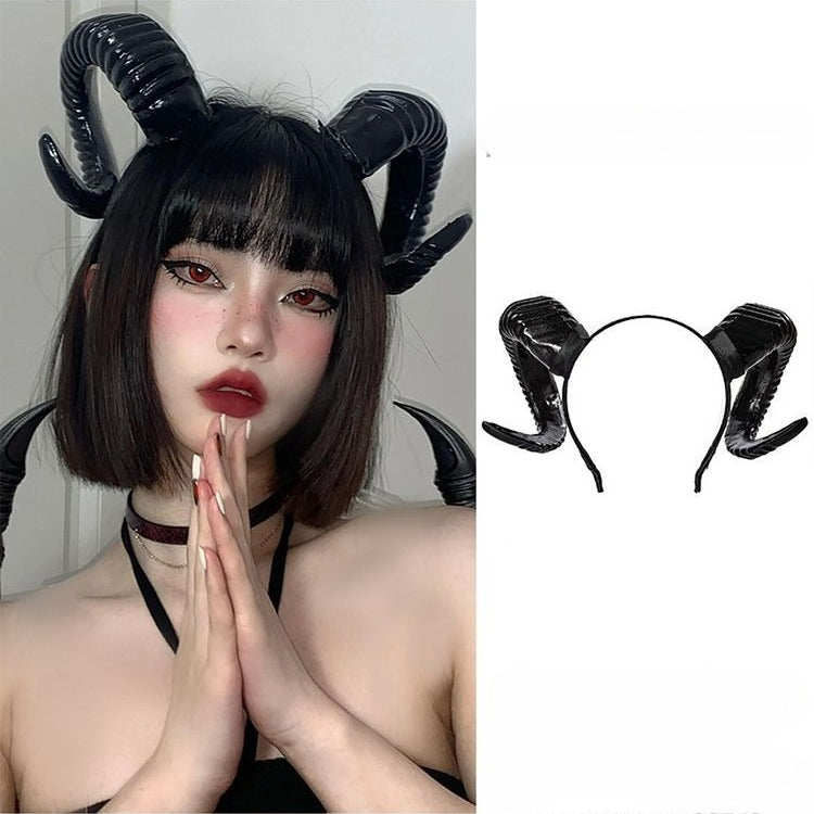 Curled Ram Horn Headband
