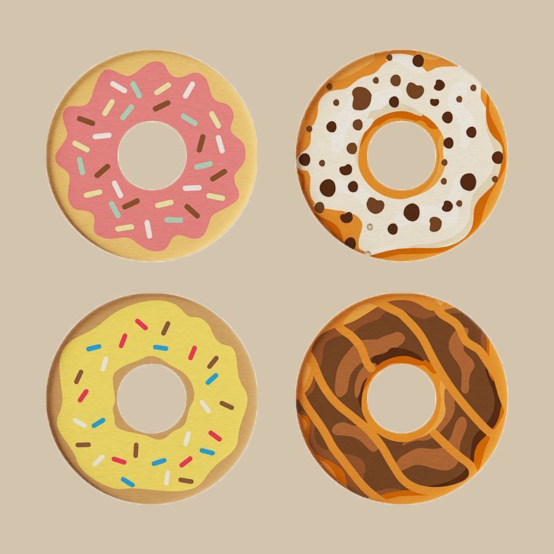Donut Diatomite Absorbent Coaster