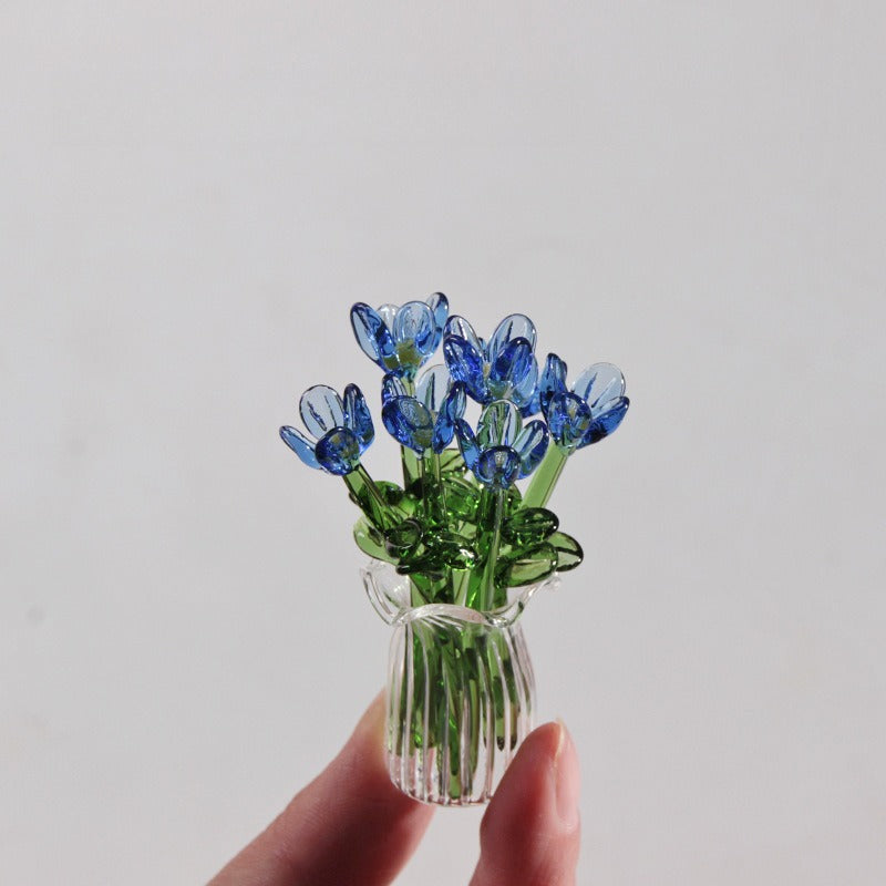 Handmade Glass Flower Arrangement