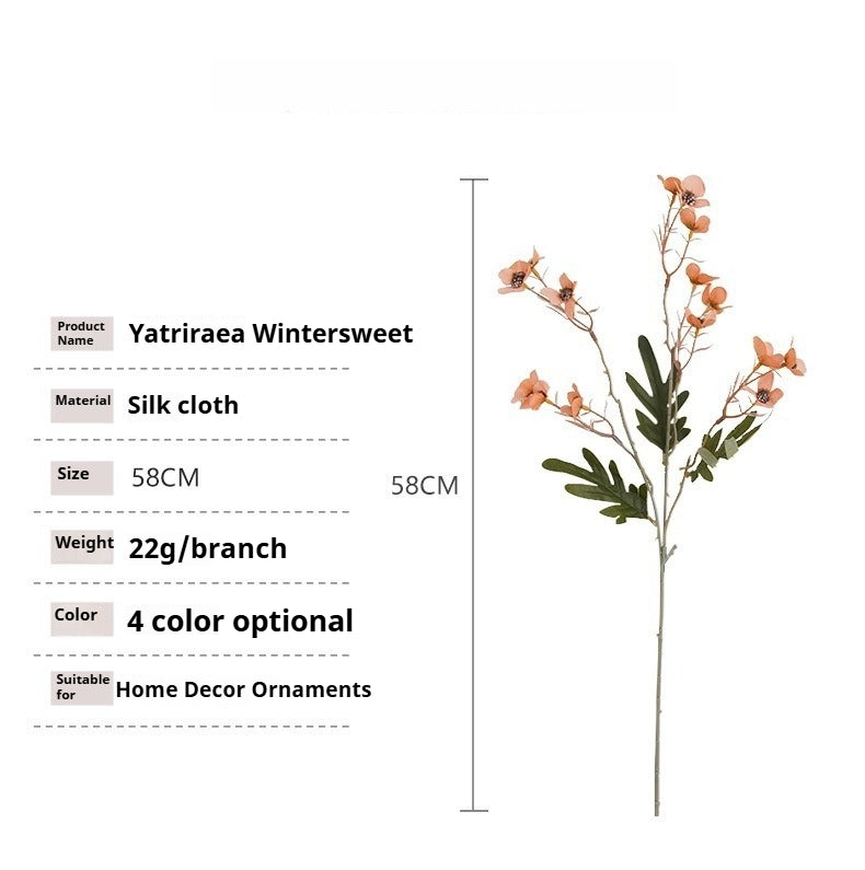 Retro Plum Blossom Faux Stems