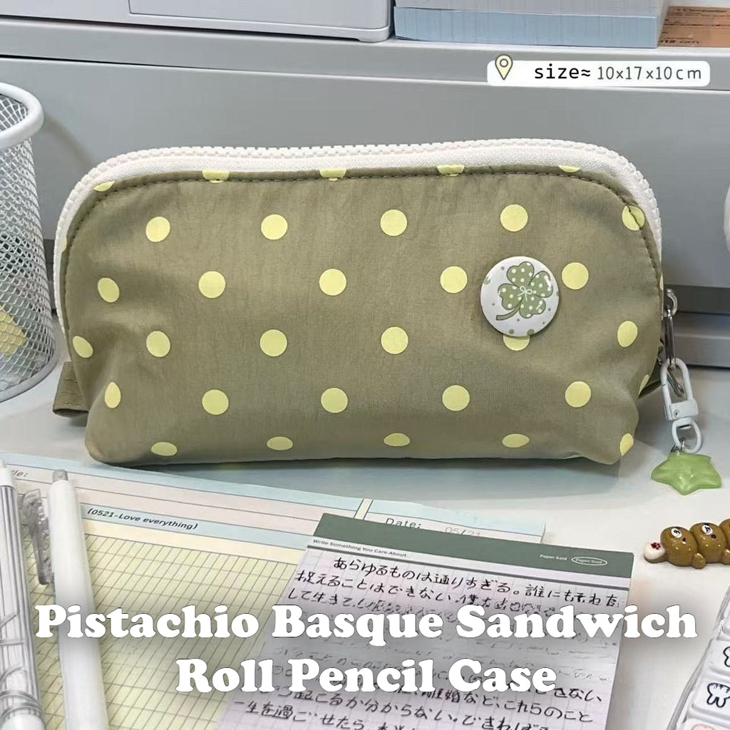 Polka Dot Sandwich Pencil Case - Modomu