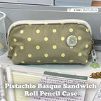 Polka Dot Sandwich Pencil Case - Modomu
