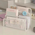 Mesh Desktop File Organizer Rack