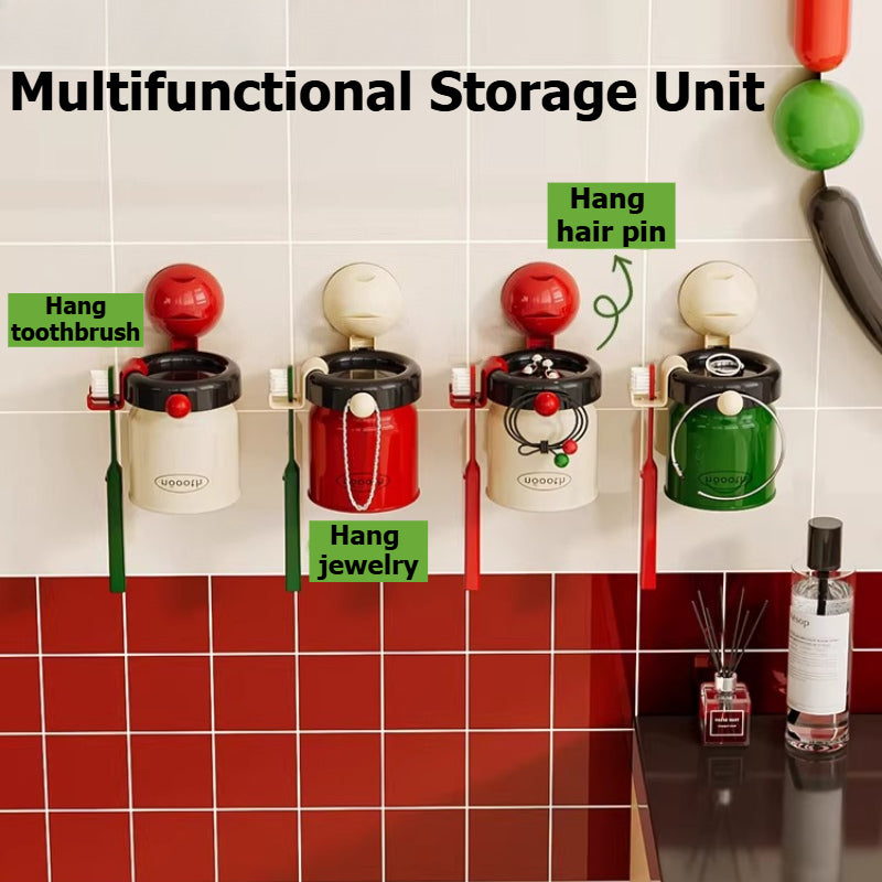 Magnetic Toothbrush Rack Cup Set